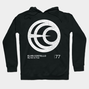 Elvis Costello / Minimalist Graphic Artwork Design Hoodie